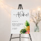 Watercolor Pineapple Tropical Graduation Party Foam Board