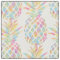 Watercolor Pineapple Tropical Rainbow Pattern