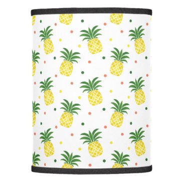 watercolor pineapples pattern lamp shade