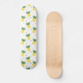 watercolor pineapples pattern skateboard deck (Front)