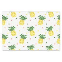 watercolor pineapples pattern tissue paper