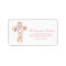 Watercolor Pink and Yellow Flower Cross