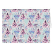 Watercolor Pink & Blue Palm Tree Pattern (Front Horizontal)
