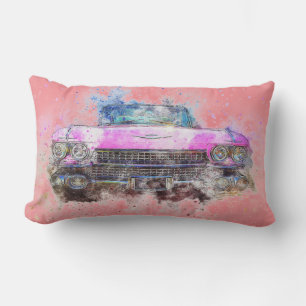 Watercolor Pink Car Pillow