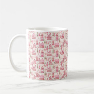Watercolor Pink Christmas Mug