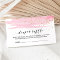 Watercolor Pink Diaper Raffle Invitation Insert