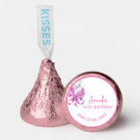 Watercolor Pink Disco Coquette Sweet 16 Birthday