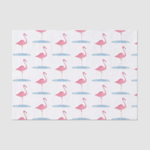Watercolor Pink Flamingo Tissue Paper