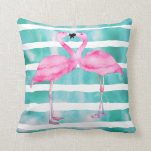 Multicolor Personalized Gifts Pink Flamingo By HustlaGirl Lisa Personalized Gifts Pink Flamingo Throw Pillow 16x16