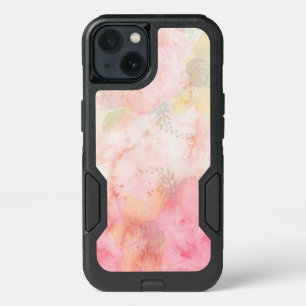 Watercolor Pink Floral Background iPhone 13 Case