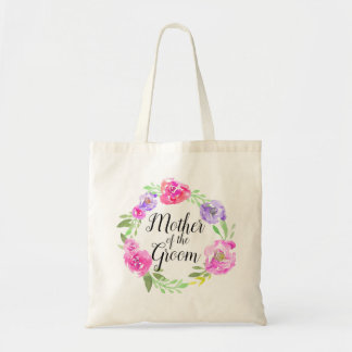 Watercolor Pink Floral Bouquet Mother of the Groom Tote Bag