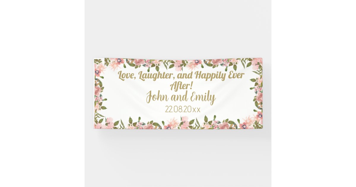 Golden 50th Wedding Anniversary Banner - Polyester, 40x180 Cm, Party Decoration