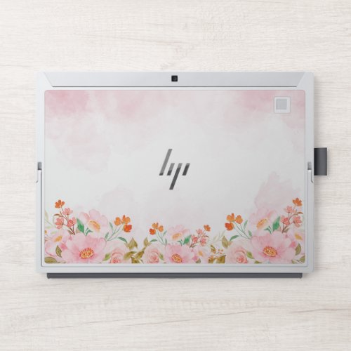 Watercolor Pink FloralHP Elite x2 1013 G3 HP Laptop Skin