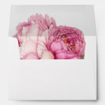 Watercolor pink florals pink peonies pink roses