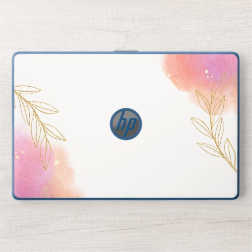 Watercolor Pink FlowersHP Notebook 15_dw0091nr HP Laptop Skin