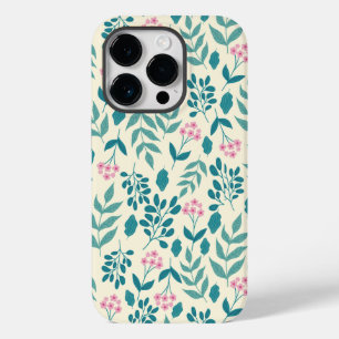 watercolor pink flowers pattern cool women gift Case-Mate iPhone 14 pro case