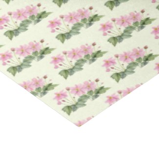 Watercolor Pink Japanese Anemone Illustration