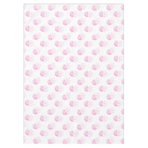 watercolor pink jellyfish beach design tablecloth