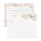 Watercolor Pink Magnolia Recipe Card