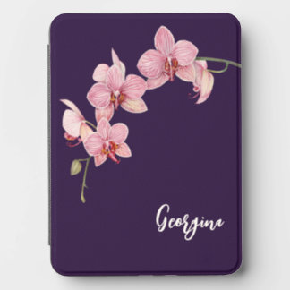 Watercolor Pink Moth Orchids Painting Kindle Cover