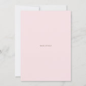 Watercolor Pink Peonies It's a Girl Baby Shower Invitation (Back)