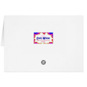 Watercolor Pink Rose Border Cards (Back Horizontal)
