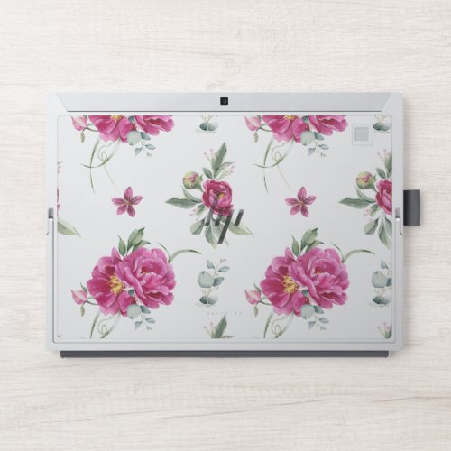 Watercolor Pink Rose PatternHP Elite x2 1013 G3 HP Laptop Skin