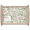 Watercolor Pink Roses and Green Leaves