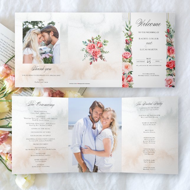 Watercolor Pink Roses & Calligraphy Program (Creator Uploaded)