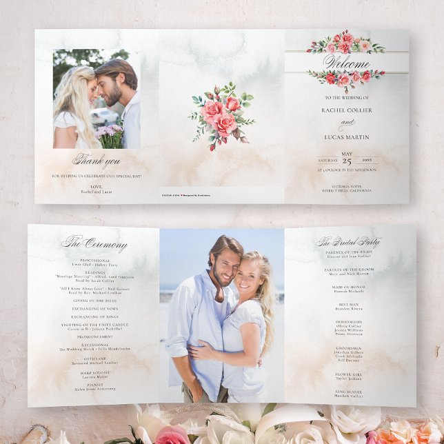 Watercolor Pink Roses & Calligraphy Program (Creator Uploaded)