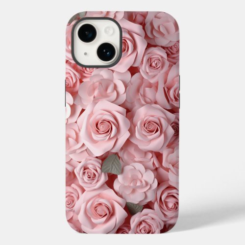 Watercolor Pink Roses Case_Mate iPhone 14 Case