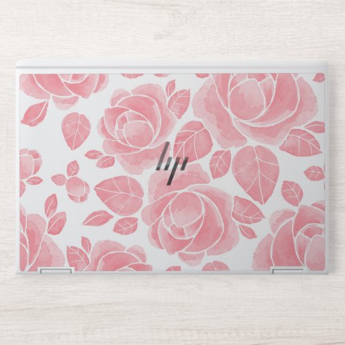 Watercolor Pink RosesHP EliteBook X360 1030 G2 HP Laptop Skin