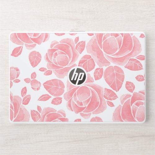 Watercolor Pink RosesHP Laptop Skin 15t15z