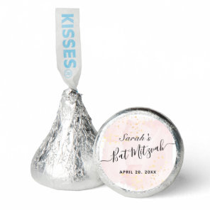 Watercolor Pink x Gold Bat Mitzvah Hershey®'s Kisses®