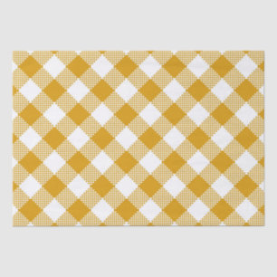 Watercolor Plaid Autumn Pattern Tissue Paper