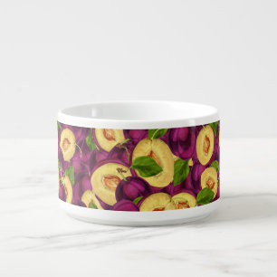 Watercolor Plums Bowl
