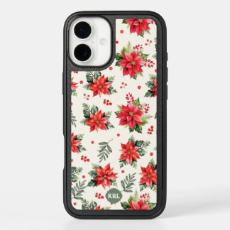 Watercolor Poinsettias iPhone 16 Plus Case