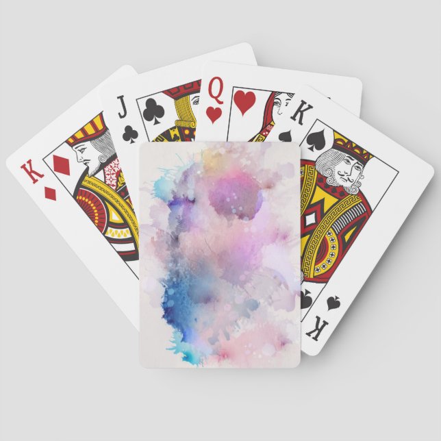 Watercolor Poker Cards (Back)