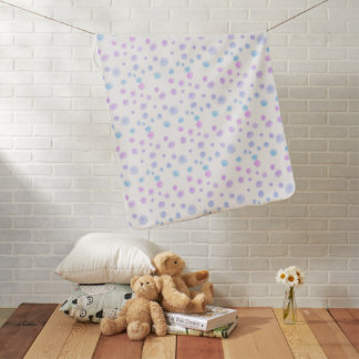 Watercolor Polka Baby Blanket