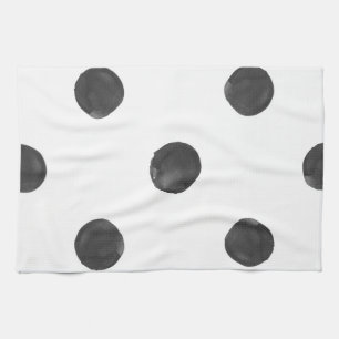 Watercolor Polka Dot Kitchen Towels