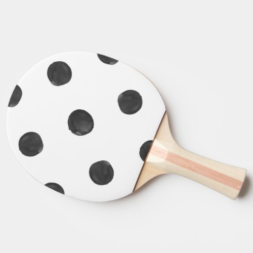 Watercolor Polka Dot Ping Pong Paddle