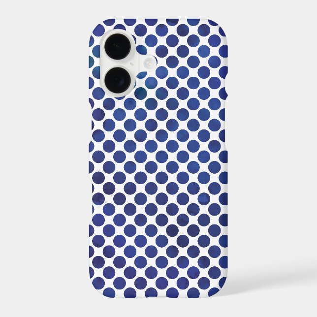 Watercolor Polka Dots Pattern Iphone Case (Back)