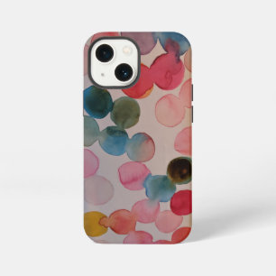 Watercolor polka dotted phone case