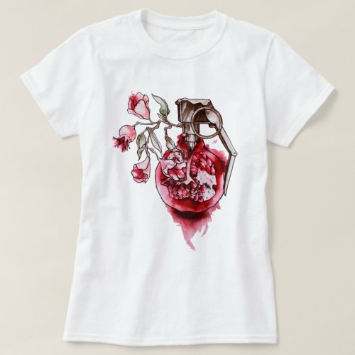Watercolor Pomegranate T_Shirt