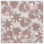 watercolor pomegranates fabric