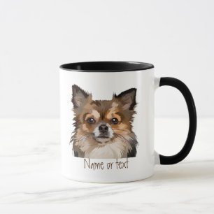 Watercolor Pomeranian / Chihuahua Dog Pet Custom Mug