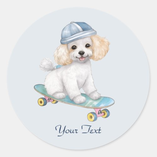Watercolor Poodle Sticker