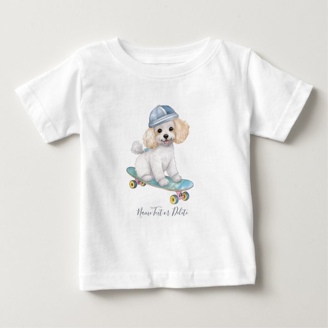 Watercolor Poodle T-Shirt (Front)