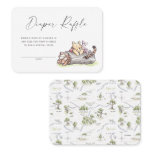 Watercolor Pooh & Pals Diaper Raffle Insert Card Watercolor Pooh & Pals Diaper Raffle Insert Card
