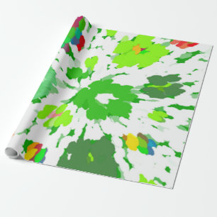 Watercolor Pop Art Floral Wrapping Paper